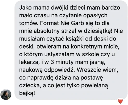 Opinia czytelnika książki Nie garb się 1