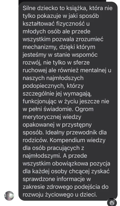 Opinia czytelnika książki Silne Dziecko